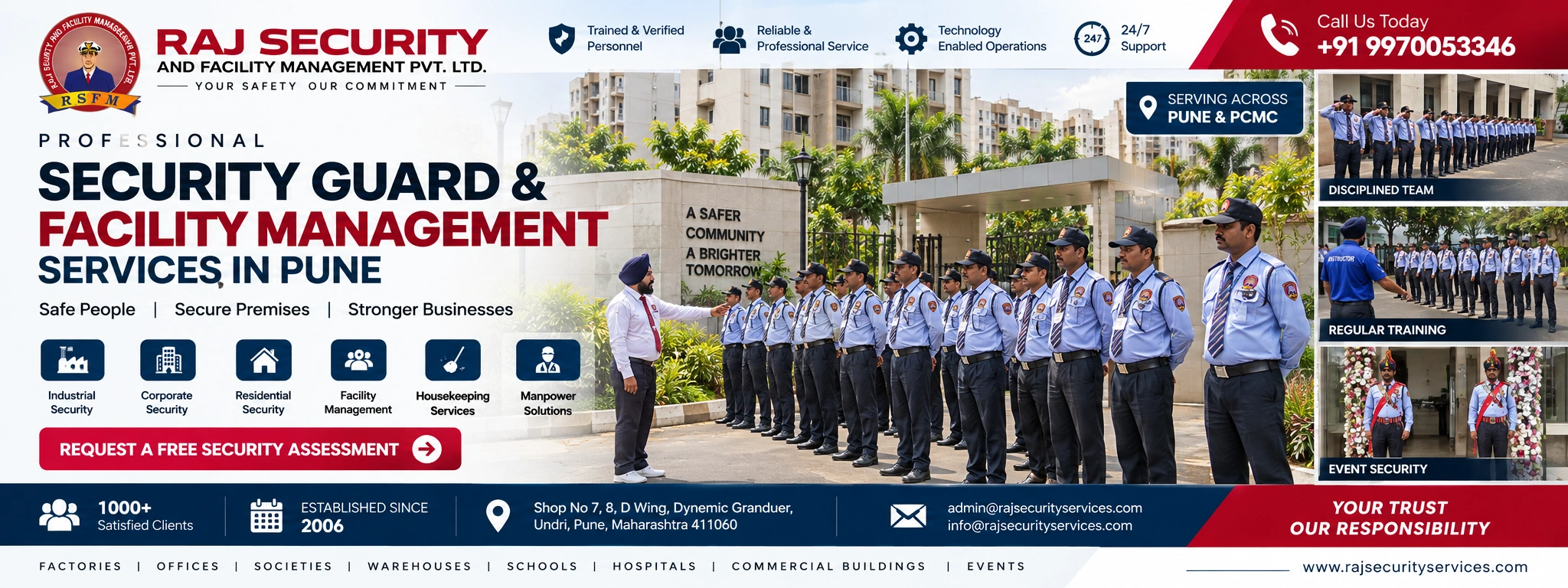 Raj Security professional security services in Pune
