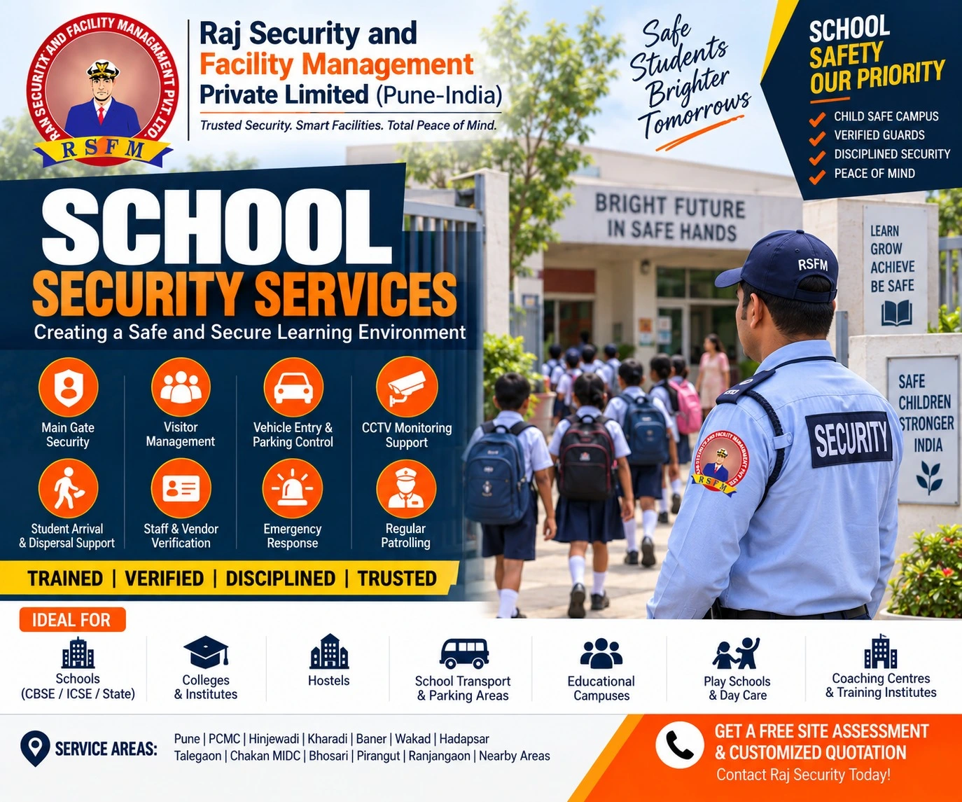 School Security Guard Services in Pune